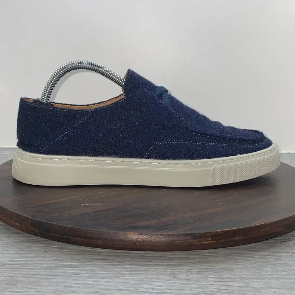 Peter Millar Mountainside Shetland Wool Slip On Shoes Navy MF20F01 Men's Size 8M